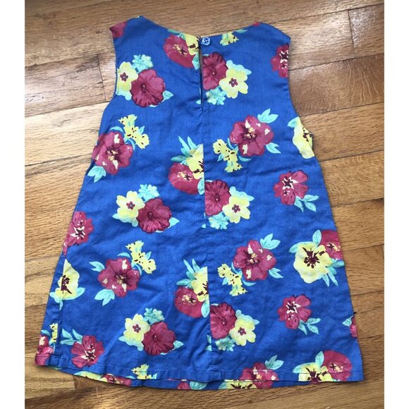 Beebay 12-18M Blue Floral Dress - Picture 3 of 6